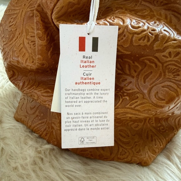 NWT Isadora Genuine Italian Leather Tote Bag Purse - Picture 7 of 13